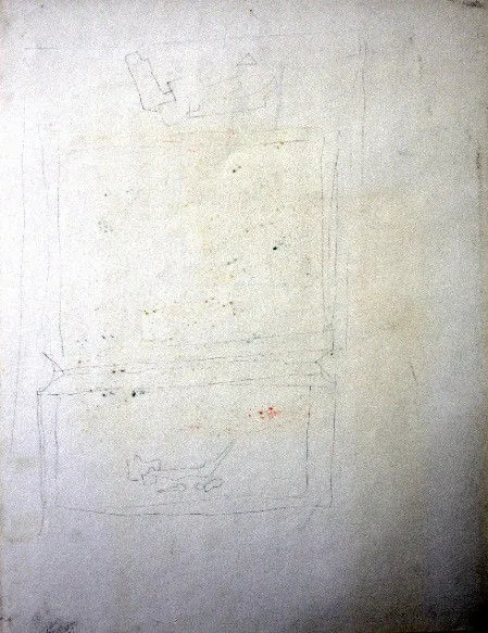 Ensemble: Untitled Pencil 1294 / 1233 (Two drawings mounted back-to-back in frame)