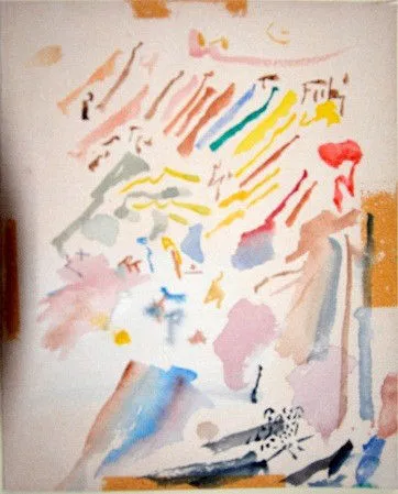 Ensemble: Untitled Water Color 1037 / 103 (Two watercolors mounted back-to-back in frame)