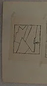 Ensemble: Untitled ink 319 - 320 (Two ink drawings in unified frame)